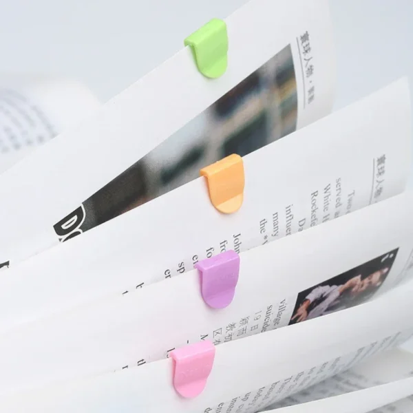 Clips de papel de 20 piezas, marca páginas de documentos, de índice de archivo, Clip de página de libro