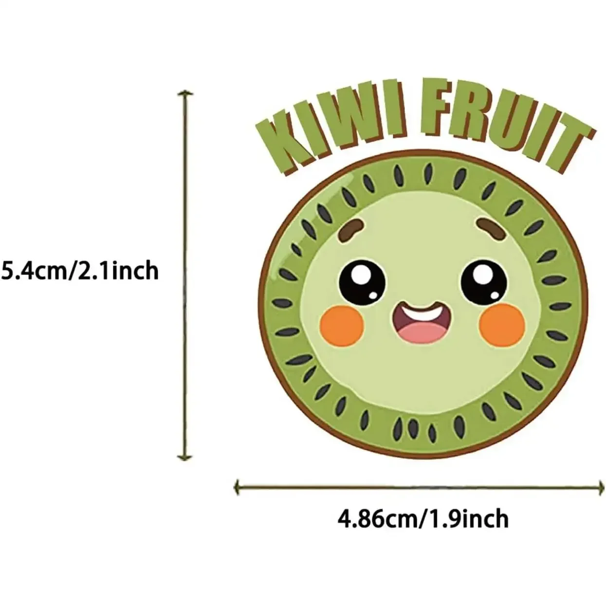 Pegatinas de frutas y verduras de dibujos animados, 50 Uds., bonitas calcomanías de vinilo impermeables, regalos para niños, recompensas, fiesta, portátil, teléfono, equipaje - Imagen 7