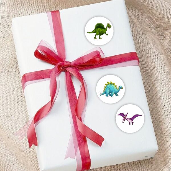 Rollo de Stickers / Pegatinas de dinosaurios