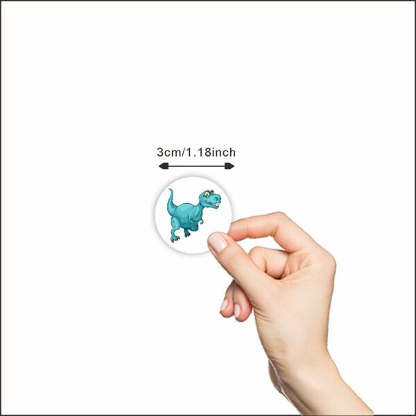 Rollo de Stickers / Pegatinas de dinosaurios