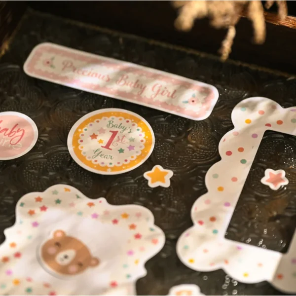 Pegatinas bonitas para álbumes de bebés, pegatinas de embarazo y recién nacidos, pegatinas para álbumes de recortes, planificadores, manualidades DIY.