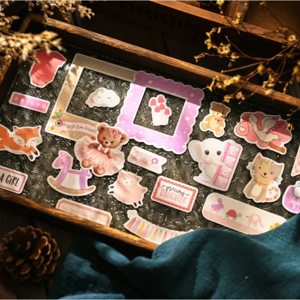 Pegatinas bonitas para álbumes de bebés, pegatinas de embarazo y recién nacidos, pegatinas para álbumes de recortes, planificadores, manualidades DIY.