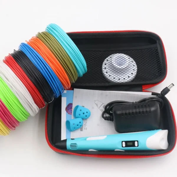 Bolígrafo de impresión 3D para niños con adaptador de corriente de pantalla LCD
