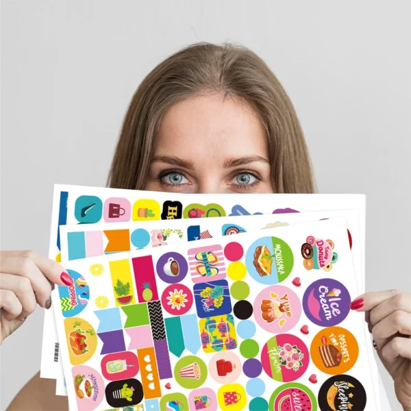 16 hojas y más de 1200 pegatinas de planificación para planificadores, para diario, calendario, fechas estacionales, meses y pegatinas de vacaciones
