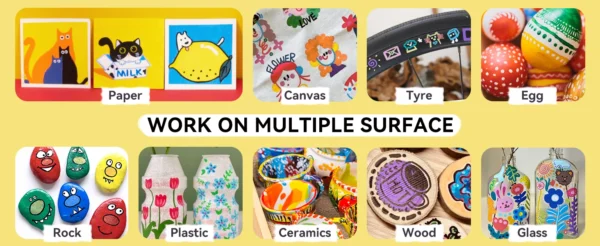 Rotuladores de Pintura Acrílica para Artistas Adultos, especiales para Dibujar Paisajes y entornos de Naturaleza - Punta de Pincel