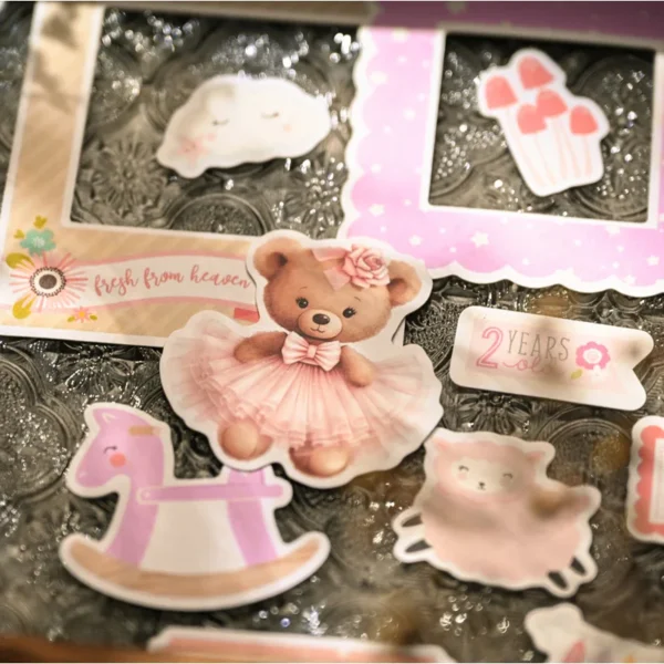 Pegatinas bonitas para álbumes de bebés, pegatinas de embarazo y recién nacidos, pegatinas para álbumes de recortes, planificadores, manualidades DIY.