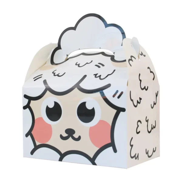 Cajitas de cartón con diseño de animales de la granja, 5 piezas, Cajas de Regalo para fiesta temática the farm
