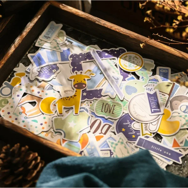 Pegatinas bonitas para álbumes de bebés, pegatinas de embarazo y recién nacidos, pegatinas para álbumes de recortes, planificadores, manualidades DIY.
