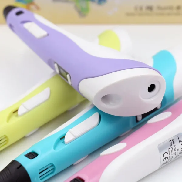 Bolígrafo de impresión 3D para niños con adaptador de corriente de pantalla LCD