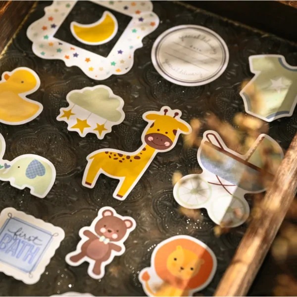 Pegatinas bonitas para álbumes de bebés, pegatinas de embarazo y recién nacidos, pegatinas para álbumes de recortes, planificadores, manualidades DIY.