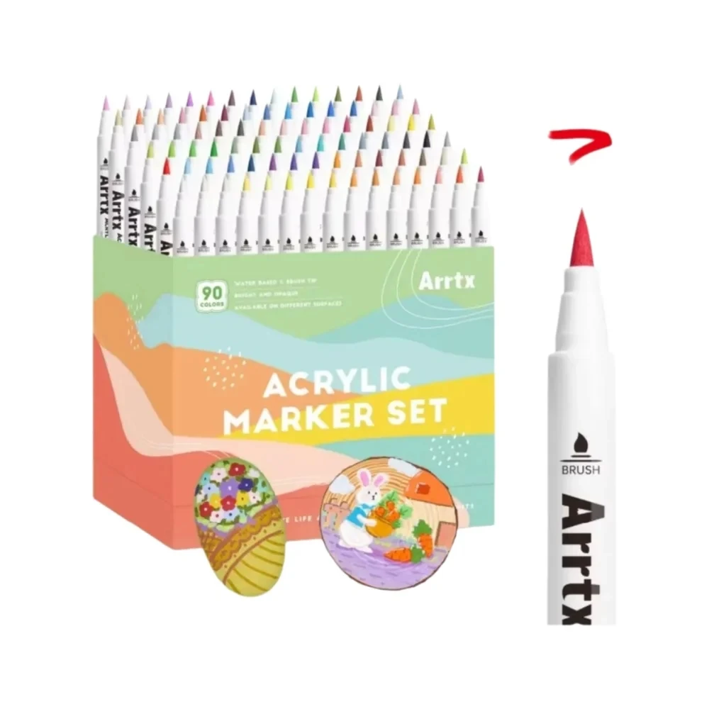 Rotuladores de Pintura Acrílica para Artistas Adultos, especiales para Dibujar Paisajes y entornos de Naturaleza - Punta de Pincel - Imagen 11