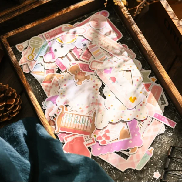 Pegatinas bonitas para álbumes de bebés, pegatinas de embarazo y recién nacidos, pegatinas para álbumes de recortes, planificadores, manualidades DIY.