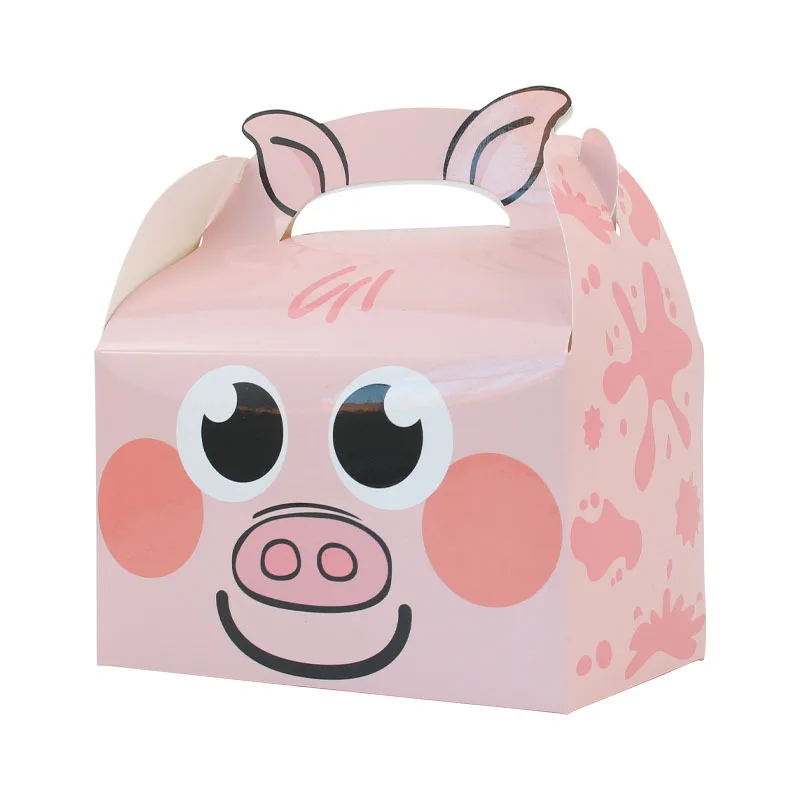 Cajitas de cartón con diseño de animales de la granja, 5 piezas, Cajas de Regalo para fiesta temática the farm - Imagen 10