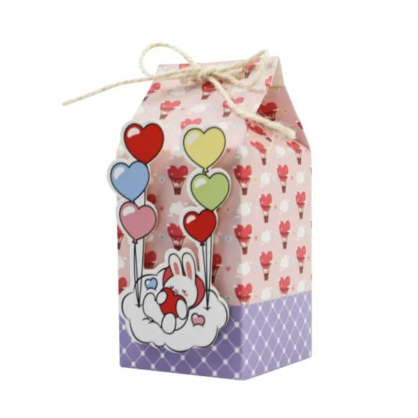 Cajas de cartón con diseño tipo brick para chuches y detalles con motivo de animales de Safari en la jungla, caja de embalaje de regalo para niños y niñas