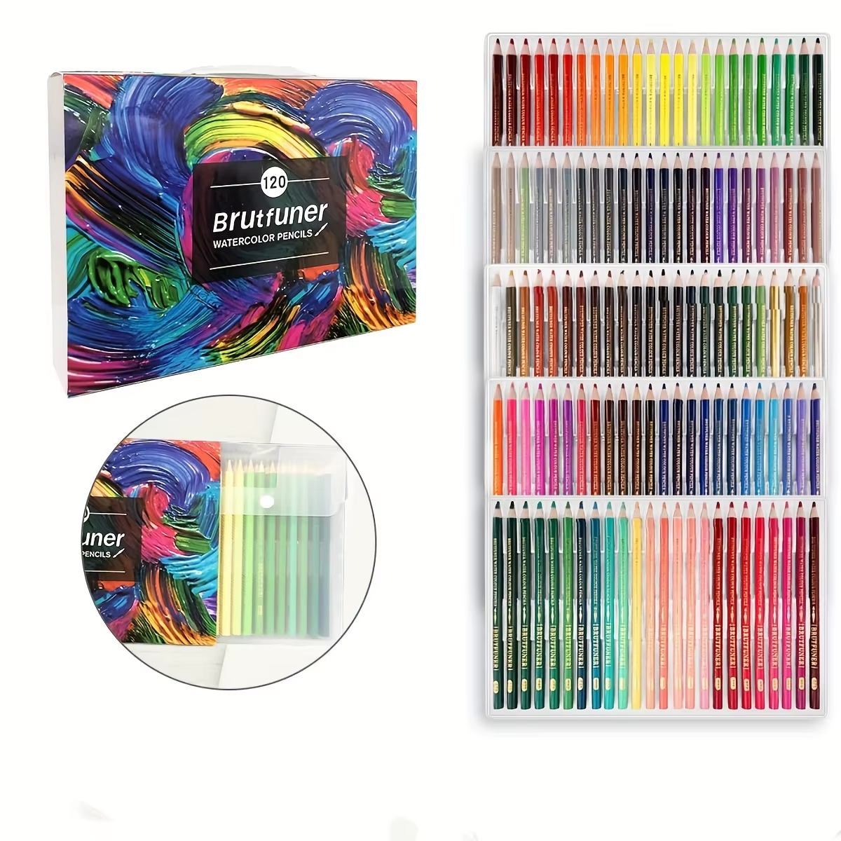 Acuarelas profesionales (48/72/120/180 unidades): lápices de colores para libros de colorear para adultos