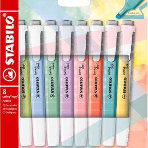 STABILO - Marcador - Swing Cool Pastel - Estuche De 8 - 8 Colores Diferentes