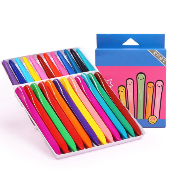 Crayones de colores que no manchan para niños creativos