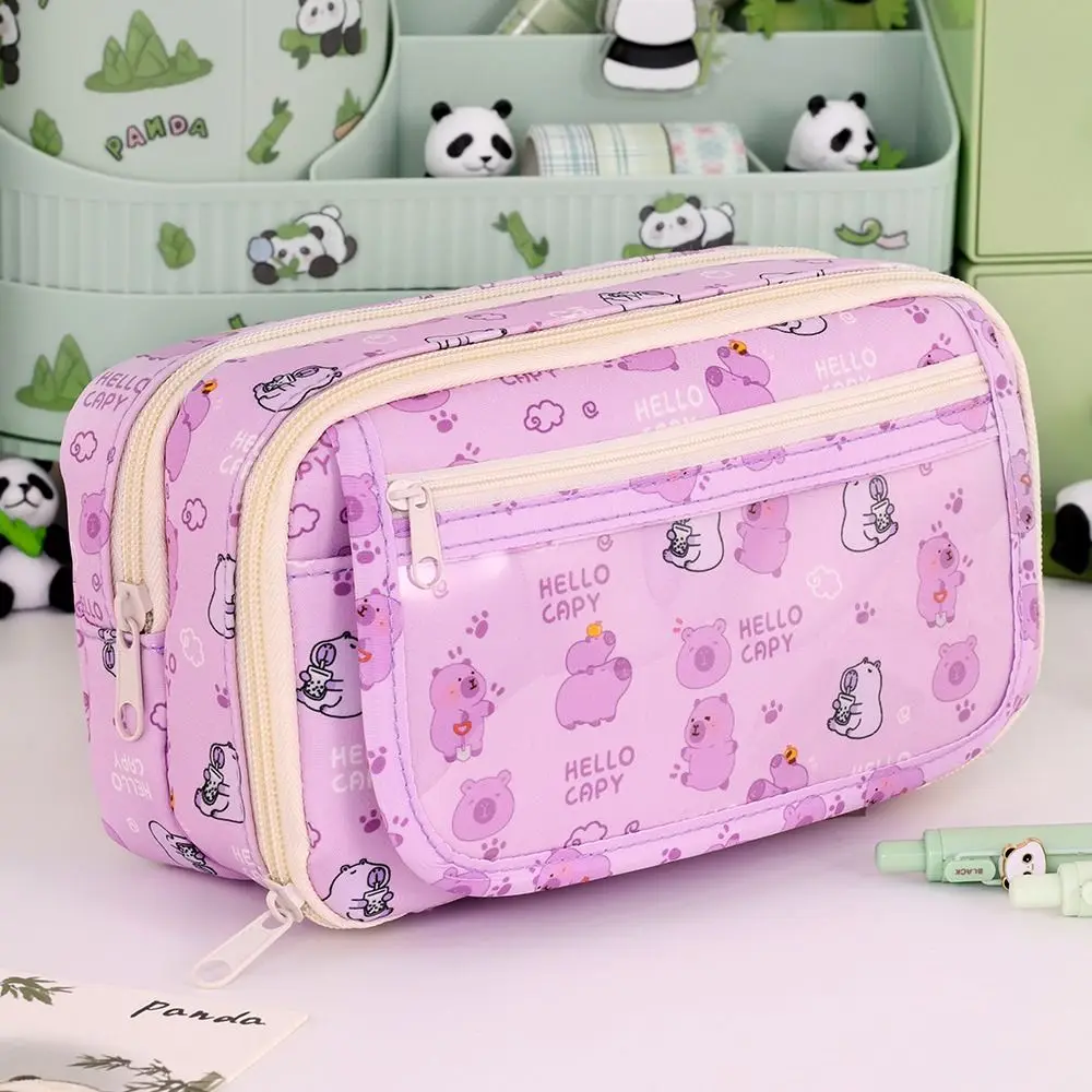 Estuche multifuncional para lápices de nueve capas y de gran capacidad, bolsa de papelería a prueba de suciedad y fácil de limpiar para material escolar - Imagen 3
