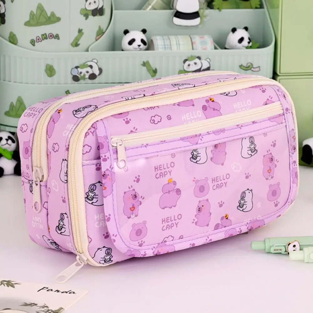 Estuche multifuncional para lápices de nueve capas y de gran capacidad, bolsa de papelería a prueba de suciedad y fácil de limpiar para material escolar - Imagen 9