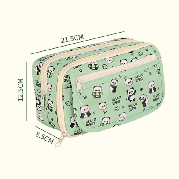 Estuche multifuncional para lápices de nueve capas y de gran capacidad, bolsa de papelería a prueba de suciedad y fácil de limpiar para material escolar
