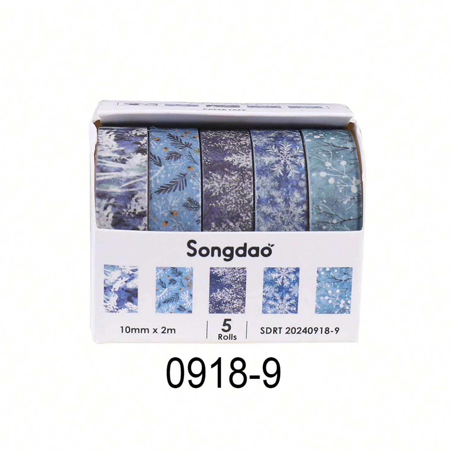 Cinta Decorativa Romántica con Diseño Floral en Caja, Cinta Washi Decorativa para agendas, libros y decoración de bullet journal - Imagen 23