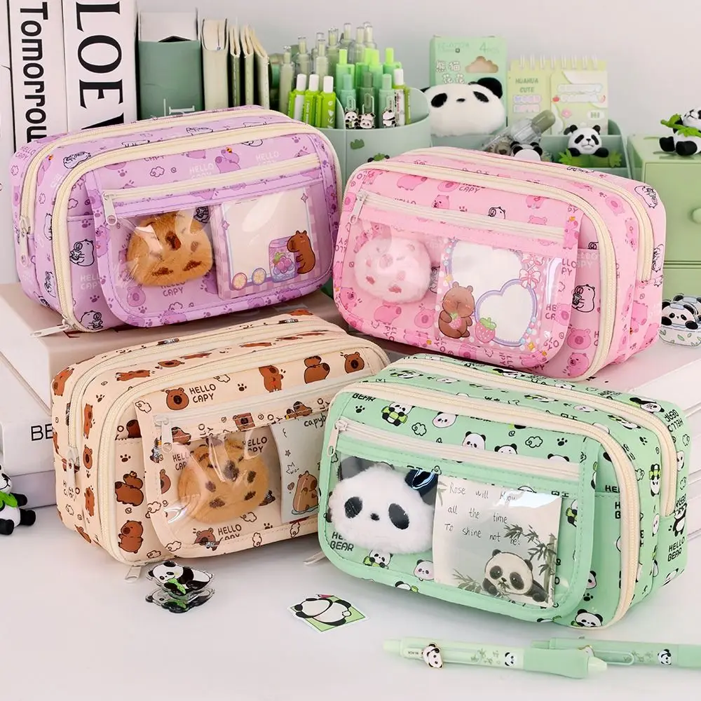 Estuche multifuncional para lápices de nueve capas y de gran capacidad, bolsa de papelería a prueba de suciedad y fácil de limpiar para material escolar - Imagen 2