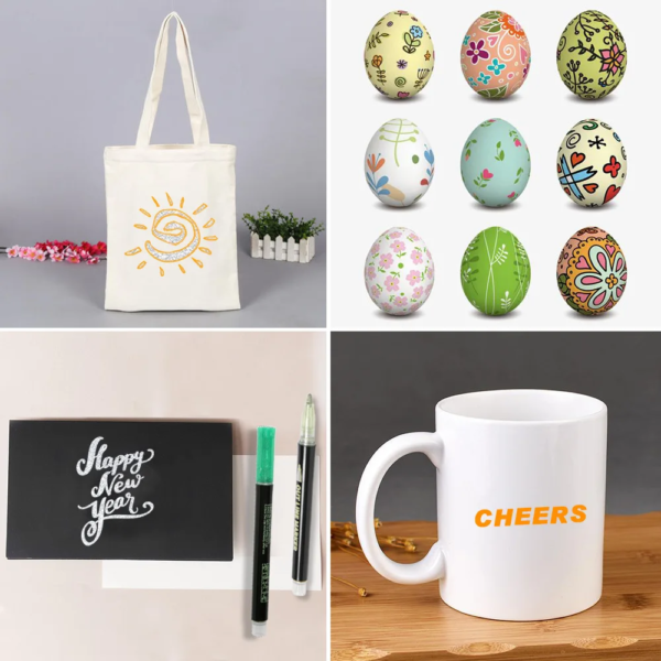 12 Color Double Line Outline Art Pen Marker Pen DIY Graffiti Outline Marker Pen Highlighter Scrapbook Bullet Diary Poster Card