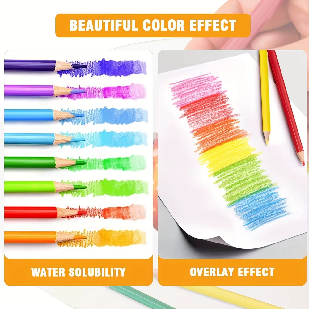 Acuarelas profesionales (48/72/120/180 unidades): lápices de colores para libros de colorear para adultos - Imagen 7