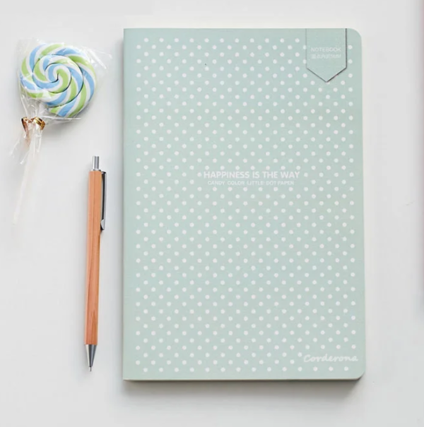 Agenda - Diario de hoja punteada para planificar anño, semana y dia. cuaderno de cuadrícula de puntos