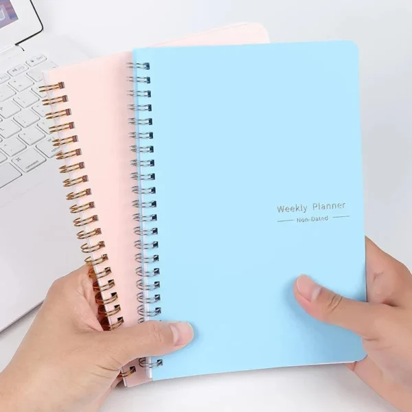Agenda planificadora de 52 semanas, planificador semanal Kawaii (en inglés), NOTEBOOK, cuaderno de notas de 52 hojas, 104 páginas, grosor de papel, 100GSM
